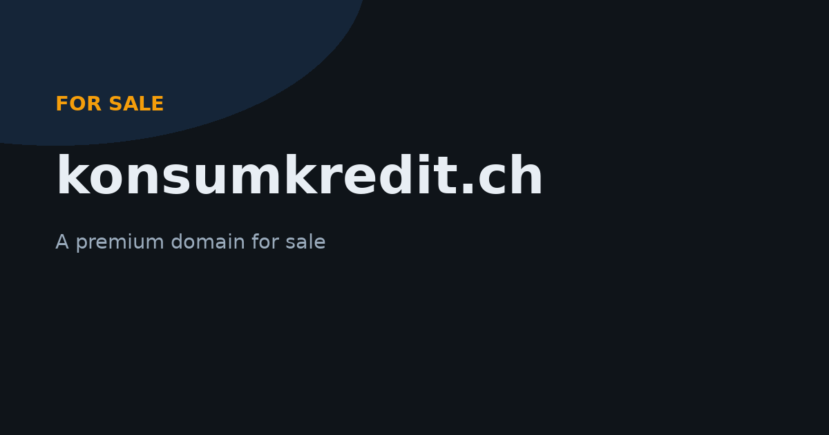 konsumkredit.ch